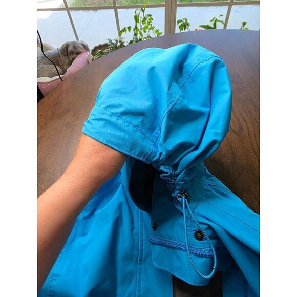 Lands End Women's Blue Zip Button Long Sleeve Stretch Waterproof Jacket Size xs - Picture 11 of 16